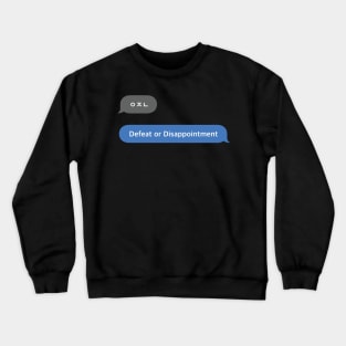 Korean Slang Chat Word ㅇㅈㄴ Meanings - Defeat or Disappointment Crewneck Sweatshirt